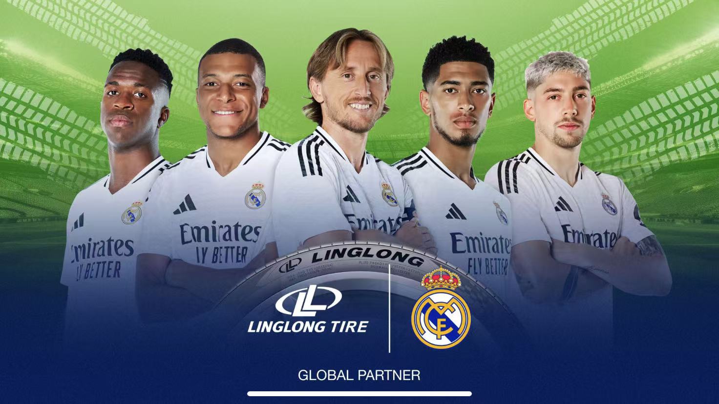 Linglong Tire อย่างเป็นทางการกลายเป็นหุ้นส่วนระดับโลกของ Real Madrid